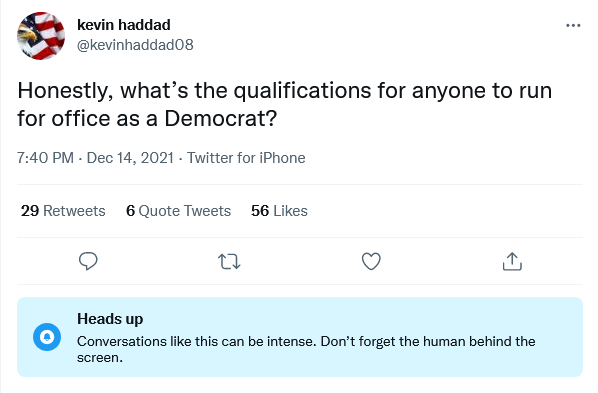 stillokie's tweet photo. @kevinhaddad08 Only saw one reply. The rest were hidden behind the "be careful" 'Sensitive &amp; Disturbing' content box. What's up #TwitterMachine? #Dem or #Dems? What's the diff?

Also, there was this OMINOUS WARNING message—–> https://t.co/SLdf3L8kdz