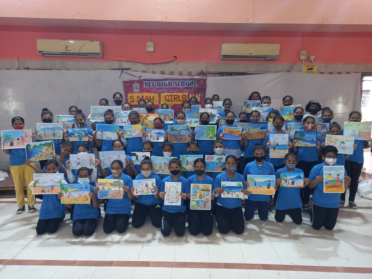 Manisha61620452's tweet photo. Puneet Sagar Abhiyan NCC cdts of NES HIGH SCHOOL BHANDUP of
5 Mah Girls BN NCC Mumbai 'A' Group &amp; Maharashtra NCC Dte, conducted a Drawing competition on cleanliness on 14/12/2021.
@DefPROMumbai @drajaykumar_ias @HQ_DG_NCC @mumbai_group @ncc_dte @UnityMaximum #PuneetSagar #Mumbai https://t.co/q7vUf6t0Bz