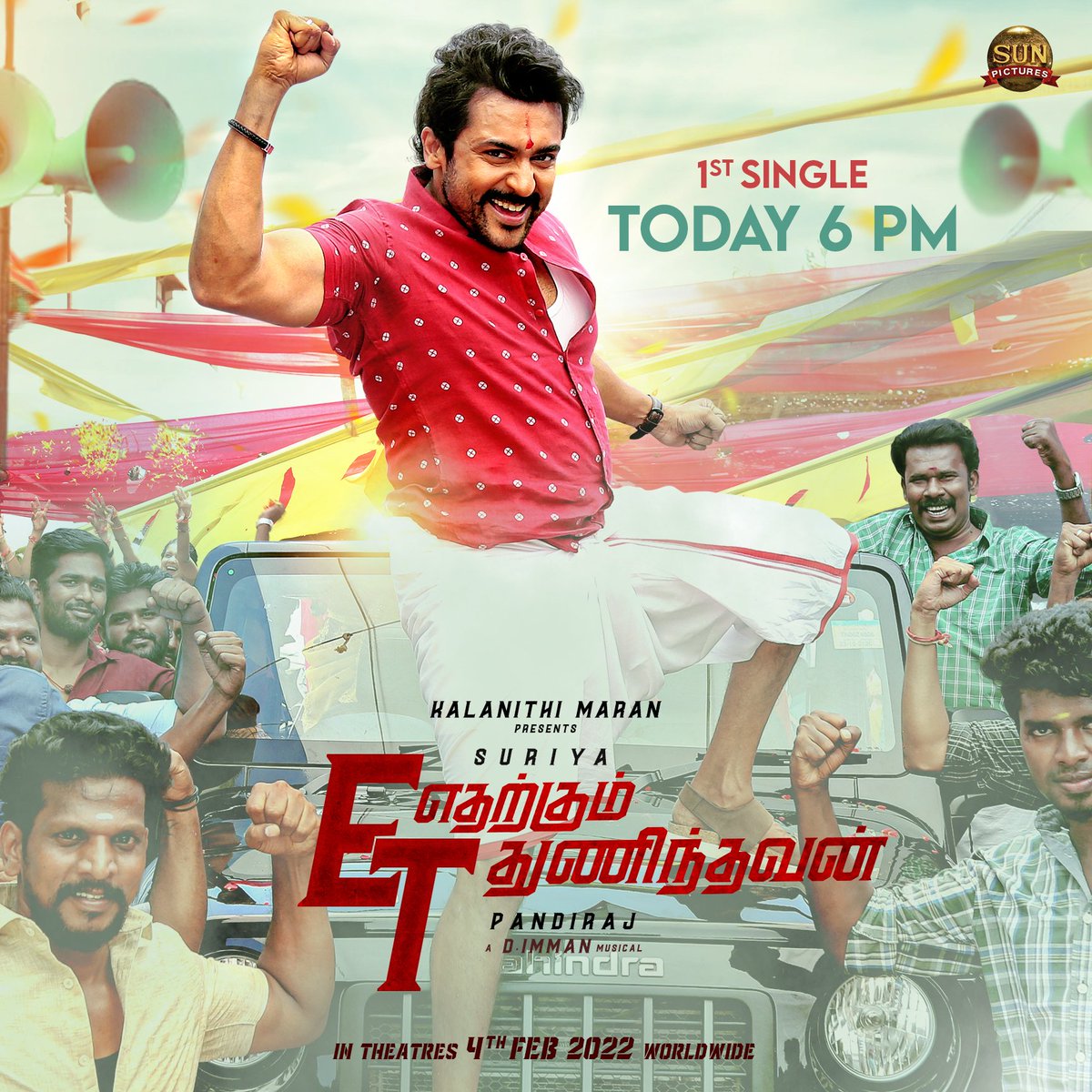 withlovesubi's tweet photo. Stay tuned for #ETFirstSingle at 6pm today🤩❤
#EtharkkumThuninthavan
#happytobepart https://t.co/LGvcPI66sD
