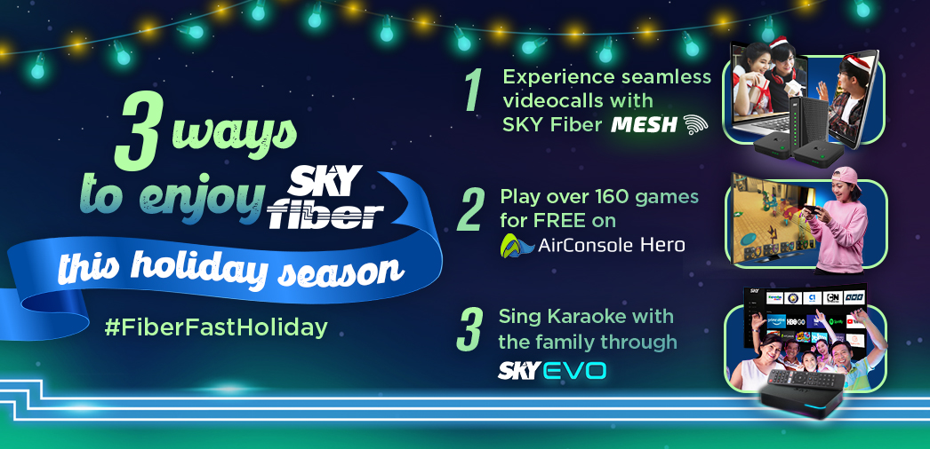 ABSCBNpr's tweet photo. How are you celebrating the holidays? #SKYFiber has some ideas for you! #FiberFastHoliday https://t.co/Ko158my6yK