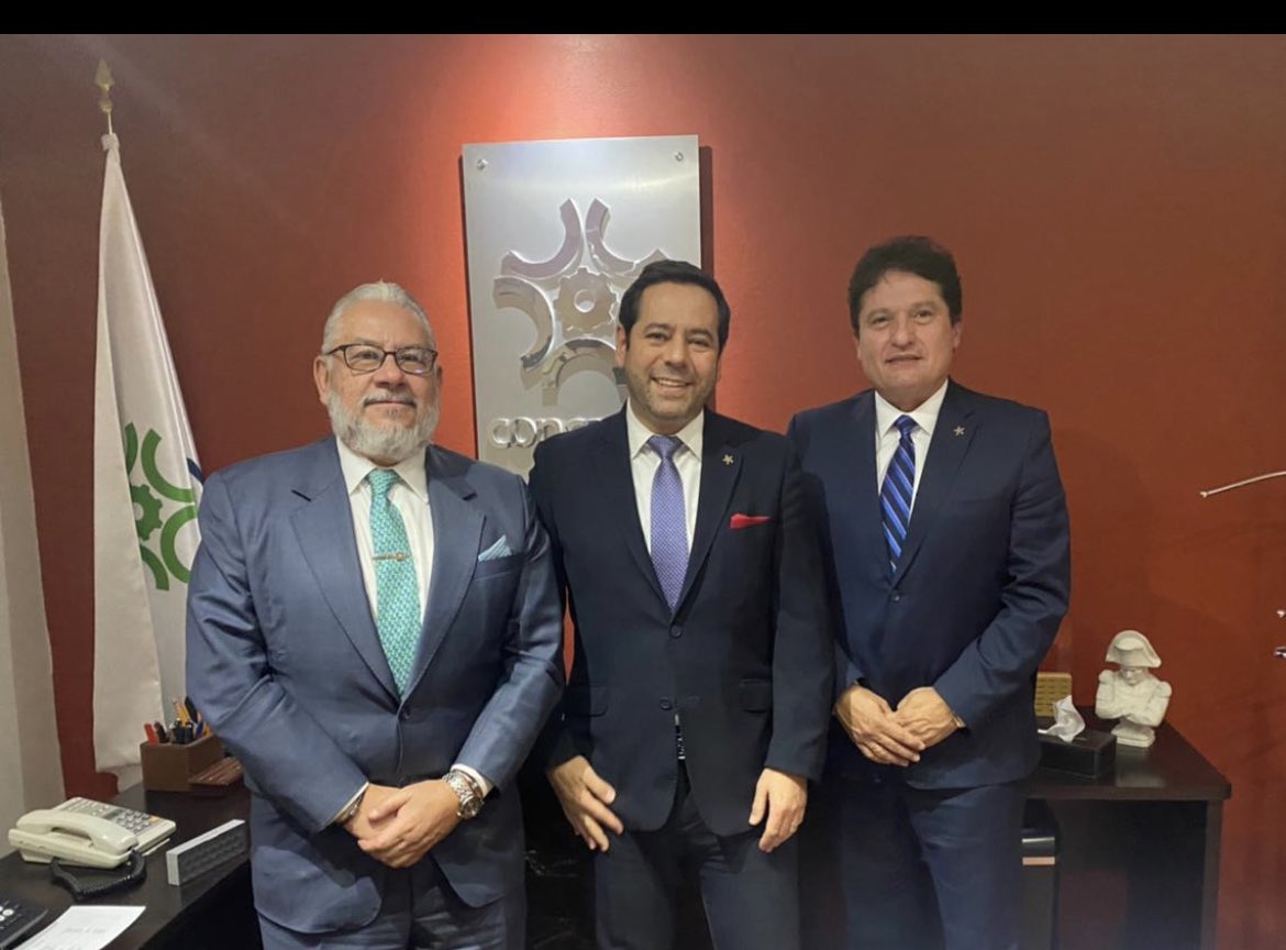 Reunión Estratégica de trabajo con el Presidente <a href="/CONCAMIN/">CONCAMIN</a> <a href="/abugaberjose/">José Abugaber</a> y el Tesorero <a href="/EduardoRmzLeal/">Eduardo Ramírez Leal</a>