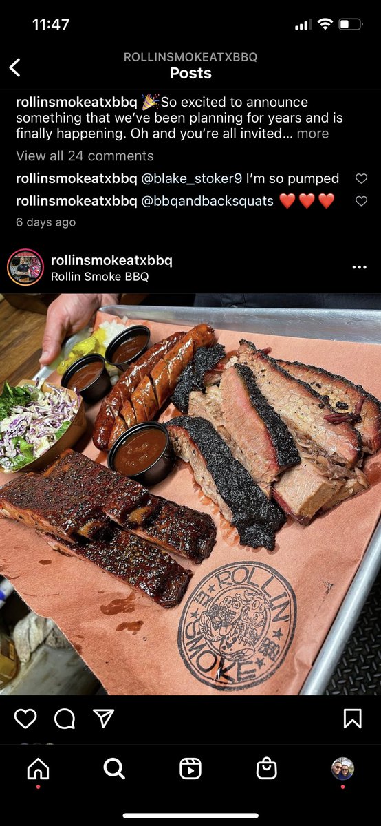 lauranlevine's tweet photo. @EvilMopacATX Rollin’ Smoke BBQ on East 6th.  Everything on the menu 🔥 https://t.co/SDE3COr4Rk