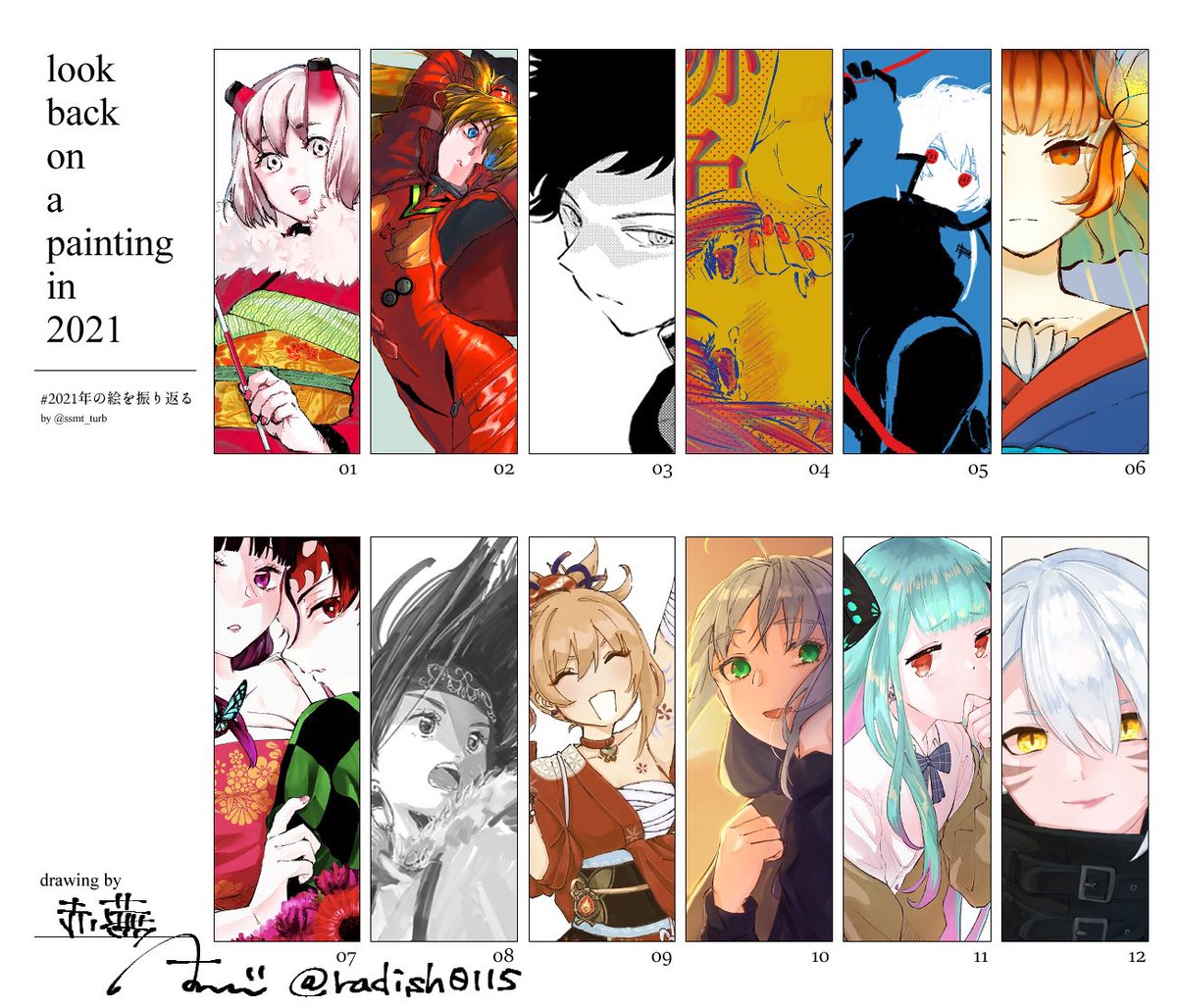 #2021年の絵を振り返る 
よくできました!! 