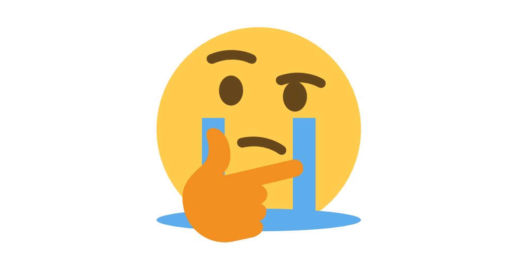 EmojiMashupBot's tweet photo. 🤔 thinking + 😭 in-tears = https://t.co/ML9yyErfSF