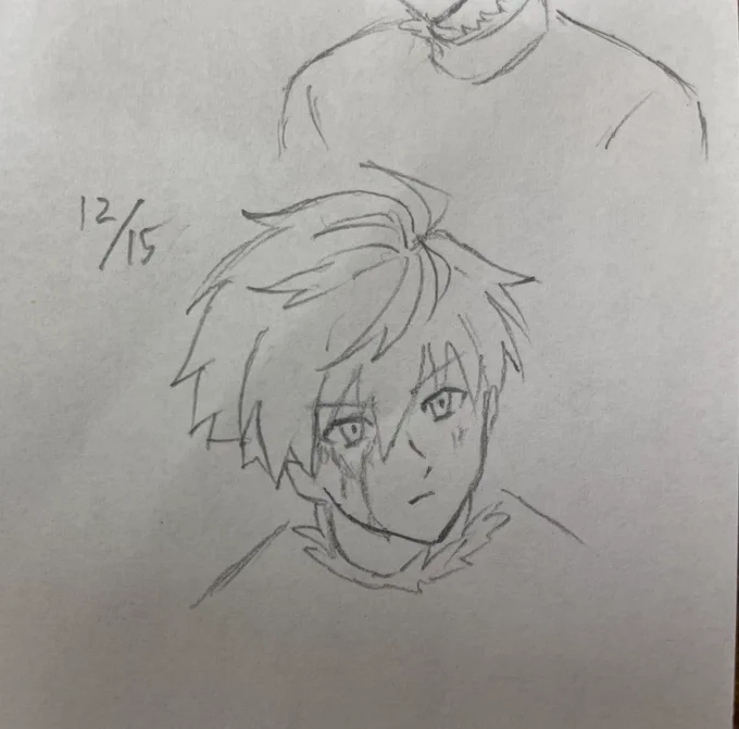 あと、ほぼ毎日描くようになったからか、苦手な右向きの顔も1発で描けるようになって来た…! 
