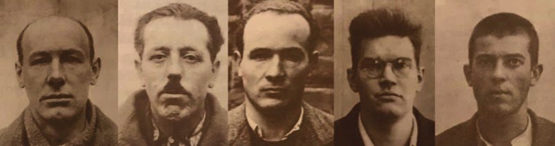 ANPIRomaPosti's tweet photo. Il #15dicembre 1941 presso il poligono di tiro di #Opicina le autorità fasciste fucilarono i #patrioti:#ViktorBobek, #SimonKos,#IvanIvančič, #PinkoTomažič e #IvanVadnal.Dopo l'eccidio i corpi vennero sepolti in una fossa comune.Solo dopo la #Liberazione le salme furono riesumate. https://t.co/HTivhKU78W