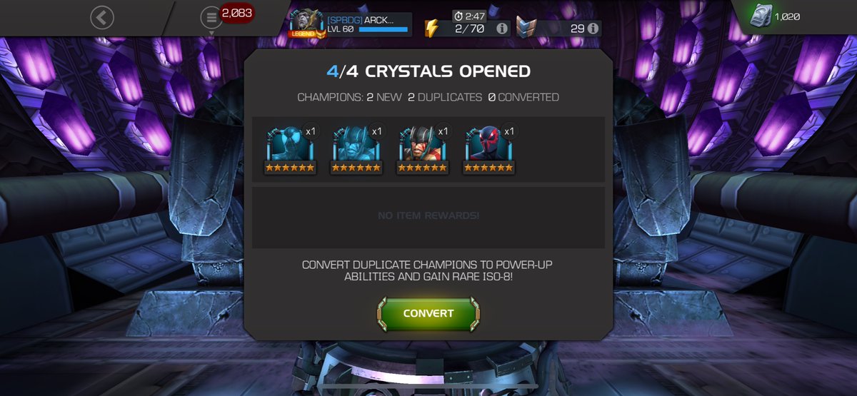 ARCKATRON's tweet photo. @ContestChampion 

Dearest at BG Champions, 
i have a conundrum...

here are my 9 pulls from the 6* feat.
i initially traded up to get a 6* science AG for Spidey 2099 then pulled Herc last night. should i trade in for a potential 6* cosmic AG for Kool Herc? #riskITforTHEbiscuit https://t.co/GmpRyecldR