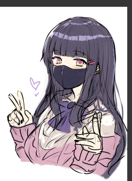 地雷っぽい女の子がすき らくがき 