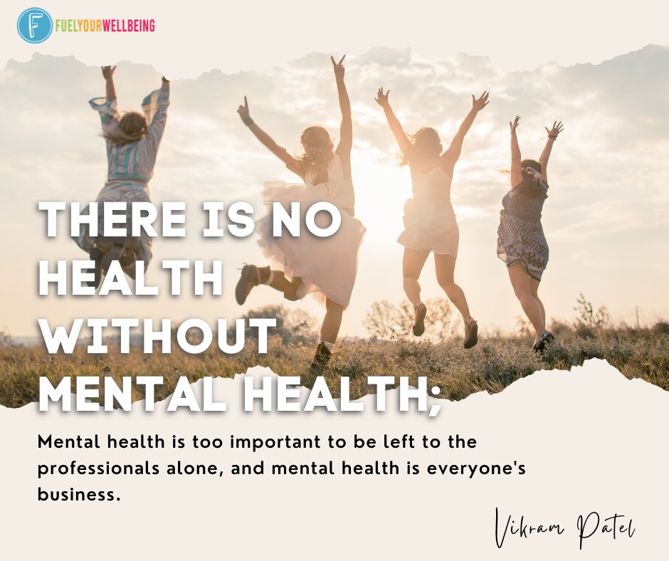 FuelWellbeing's tweet photo. Mental health isn’t just something for the professionals to support.  

We all have a role to play - for ourselves, our friends and family, our employees and our employers.  Let’s all look out for each other and make mental health everyone’s business. https://t.co/NpnNTh370Q