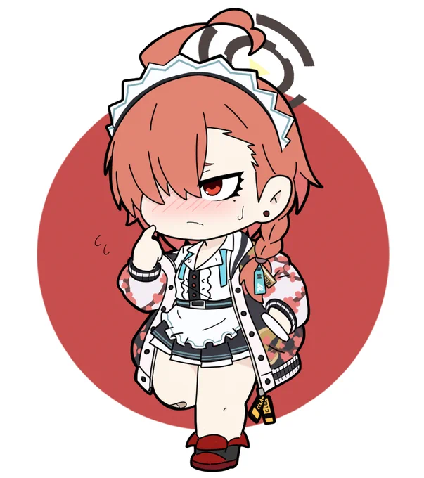 今回はブルアカのネルです。#ブルーアーカイブ 