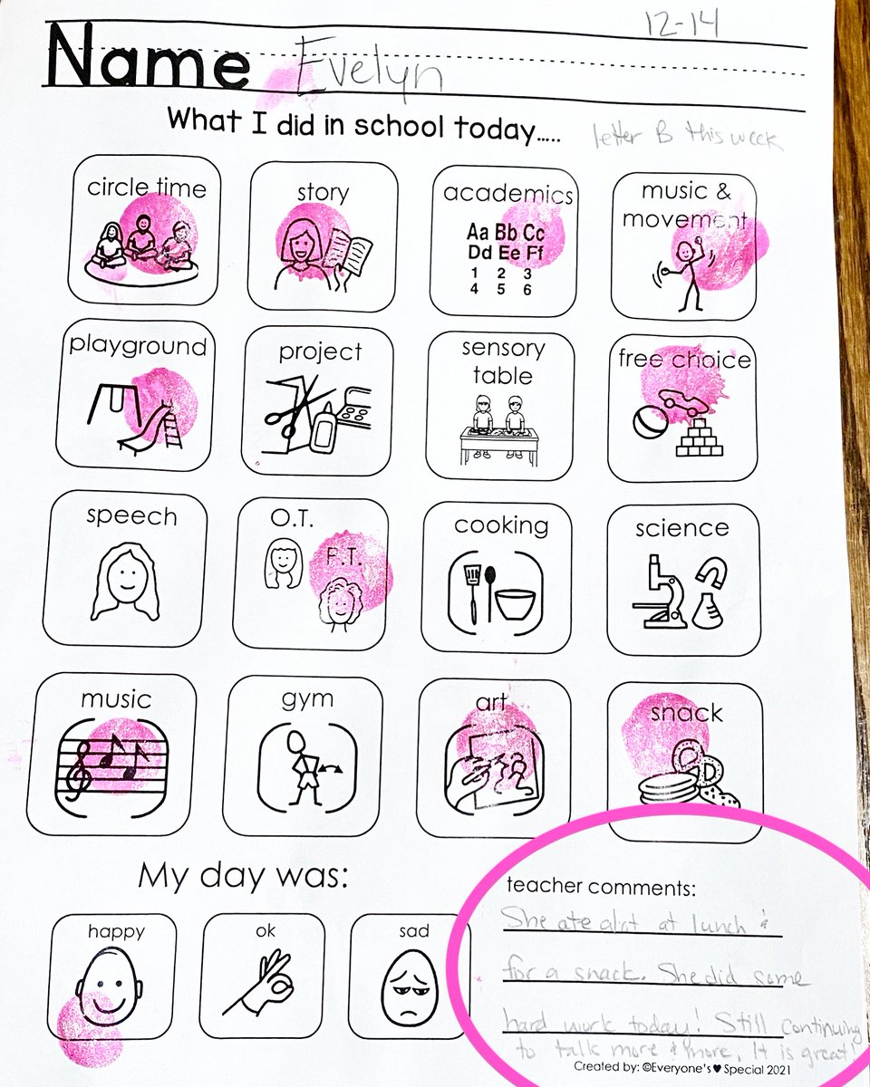 AmbitioninLif's tweet photo. Love notes from #SpecialEducation  #Teachers about my #specialneeds #Daughter #autistic #autism #sensoryprocessingdisorder #cln2 #batten #fightingforcln2 #GeneTherapy #specialneedmom #raremama #Speech #SLP #regression #needacure #savethechildren #fda #regenxbio @US_FDA @REGENXBIO https://t.co/jtSc3NMBMx