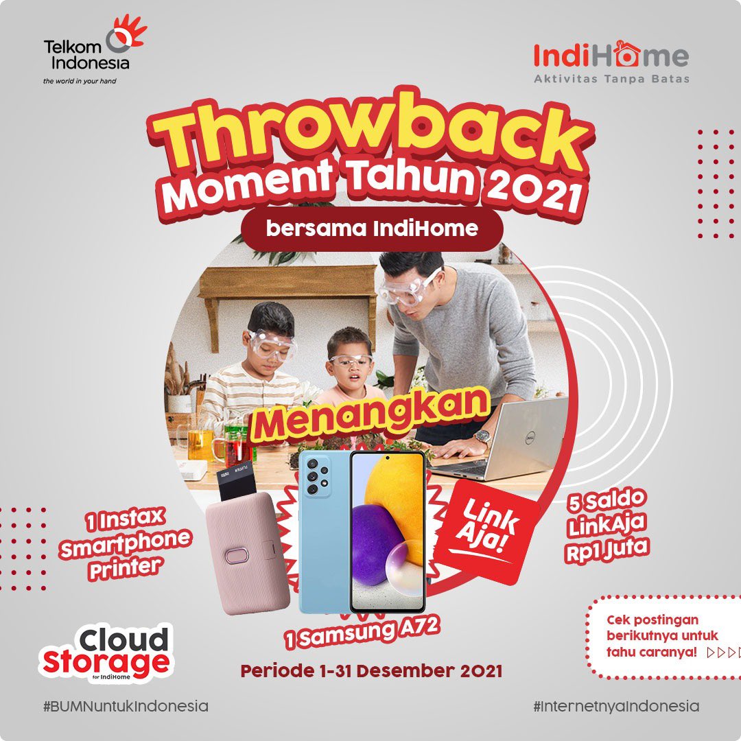 IndiHome's tweet photo. Bulan Desember, sudah mau habis nih! Pasti banyak dong moment seru yang udah dilewatin di 2021 ini?
Yuk ikutan #throwbackwithIndiHome, caranya gampang : https://t.co/07y5rSy87t