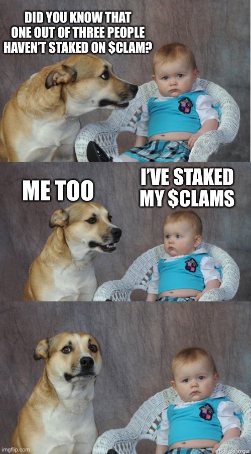 thechutneyrebel's tweet photo. Join the @otterclam fam, stake your $CLAM & enjoy #otterapy at a whopping 610,000% APY.
Come join us in the community discord and letโs share memes while our CLAMS MAKE US FINANCIALLY INDEPENDENT ๐
Link - https://t.co/R7PcWyIB56
#mogmi #otterclam #otter #crypto #defi #memecoin https://t.co/jrA3RPTDDA