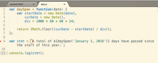 awarecoder's tweet image. #javascript #templatestrings 
Template string can include expressions of function calls within and it can be assigned to a variable. Can also separate the template strings in different lines for readability. Inside ${} we place expression.