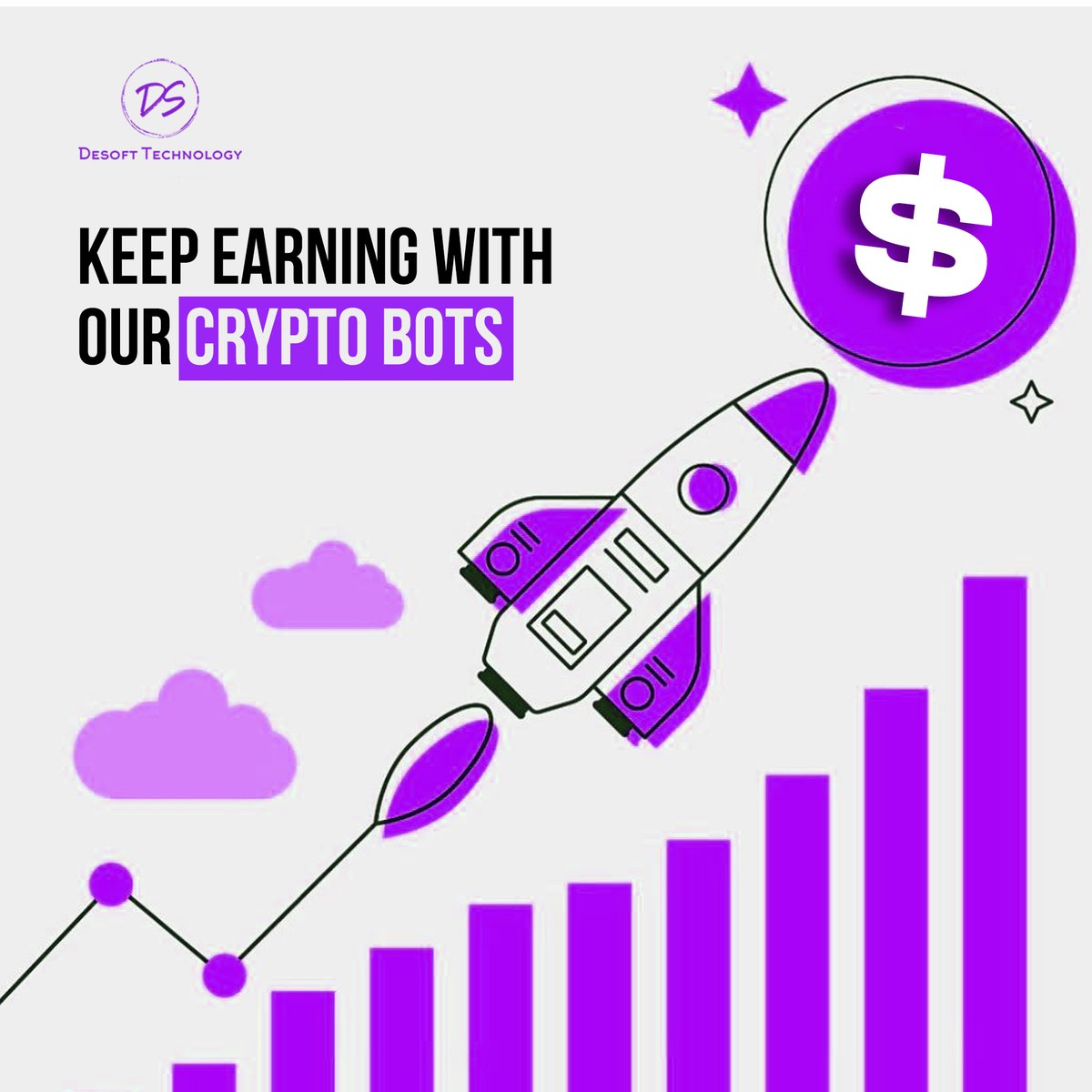 TechDesoft's tweet photo. Never stop earning because we are here with you.

Use our Crypto Bots and start earning without any foundation.

Visit now for the perfect solution and earn money.

#desoft #cryptocurrency #crypto #cryptonews #bot #earning #onlineearning #investment #trading #traders #solutions https://t.co/MUzfn1DPoW