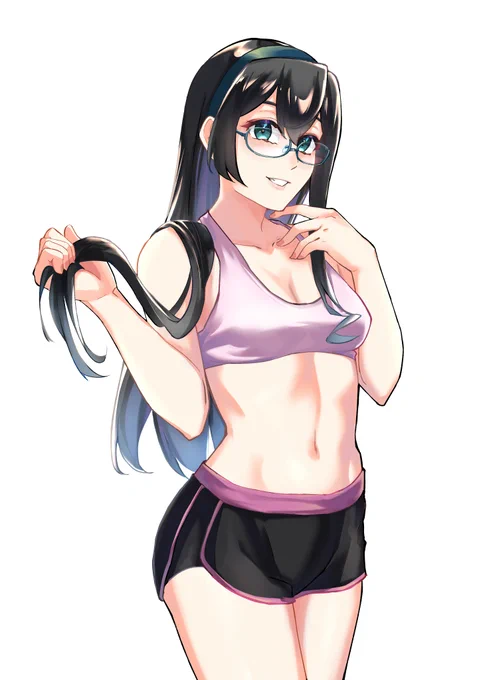 訓練着の大淀さん。一緒に訓練したい。訓練しよ。
#艦これ  #大淀 
#イラスト #アトリエの系譜  #絵柄が好みって人にフォローされたい 