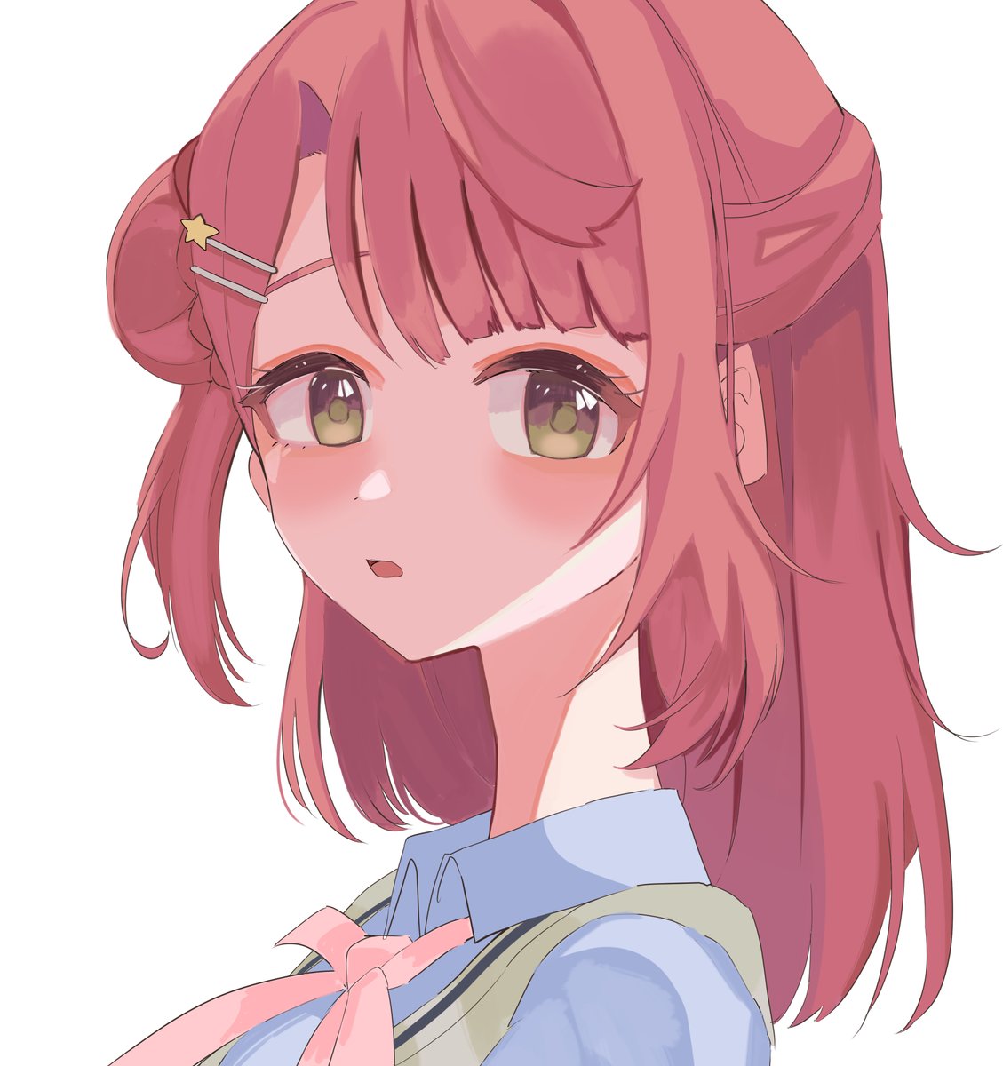 上原歩夢 「」|なぎさいおりのイラスト