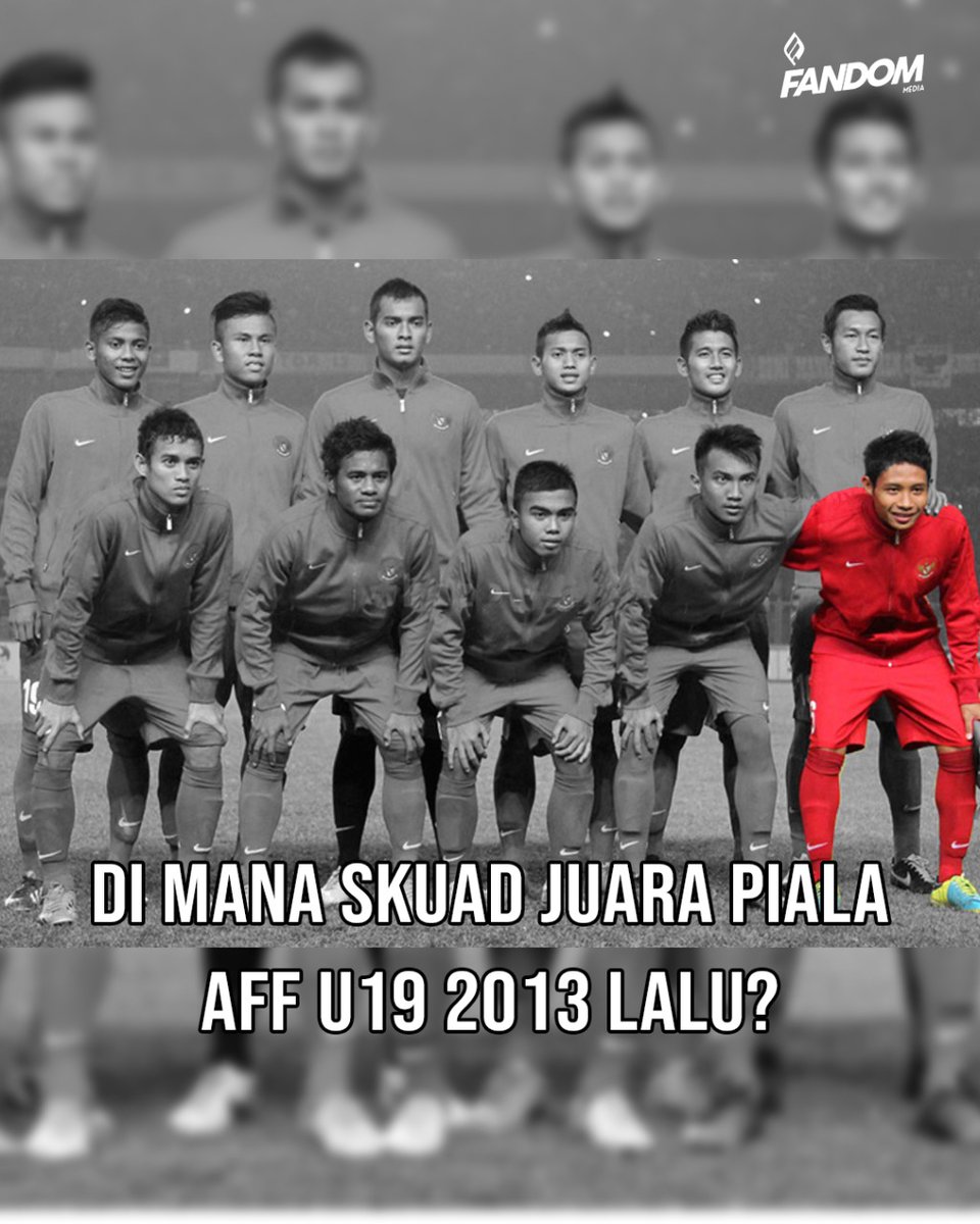 Fandom_ID's tweet photo. Timnas U19 asuhan Indra Sjafri pernah menggemparkan publik sepakbola Indonesia ketika juara Piala AFF U19 2013 lalu. Masa depan cerah bagi sepakbola Indonesia.

Sayangnya, kini hanya tersisa Evan Dimas di timnas yg berlaga di #AFFSuzukiCup2020, ke mana yang lain?

A Thread https://t.co/u0pBQWIW3x