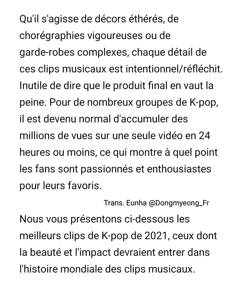 FanDongmyeongFr's tweet photo. [ARTICLE] 151221 | #ONEWE sont mentionnés dans l'article "Les 21 meilleurs clips vidéos de musique K-Pop de 2021" de Teen Vogue !

Traduction ⤵️

Cr. @official_ONEWE
Trans. -Eunha
#원위 #RainToBe https://t.co/Sh7fQbhJ9p