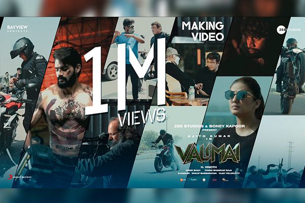sridevisreedhar's tweet photo. #ValimaiMakingVideo is a big hit, sets the right expectations! #AK #AjithKumar #Valimai

MORE: https://t.co/IEC64Qe3Kn https://t.co/4XTfMHySAG