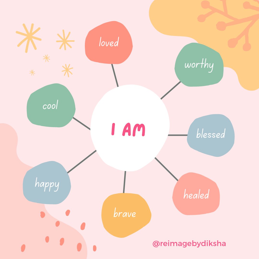 DikshaRe's tweet photo. Dream big dreams and affirm - 
🌼 I am loved
🌼 I am worthy
🌼 I am blessed
🌼 I am healed
🌼 I am brave 
🌼 I am happy
🌼 I am cool #positivity #lawofattraction #consciousness #affirmation https://t.co/wu85S9FaUO