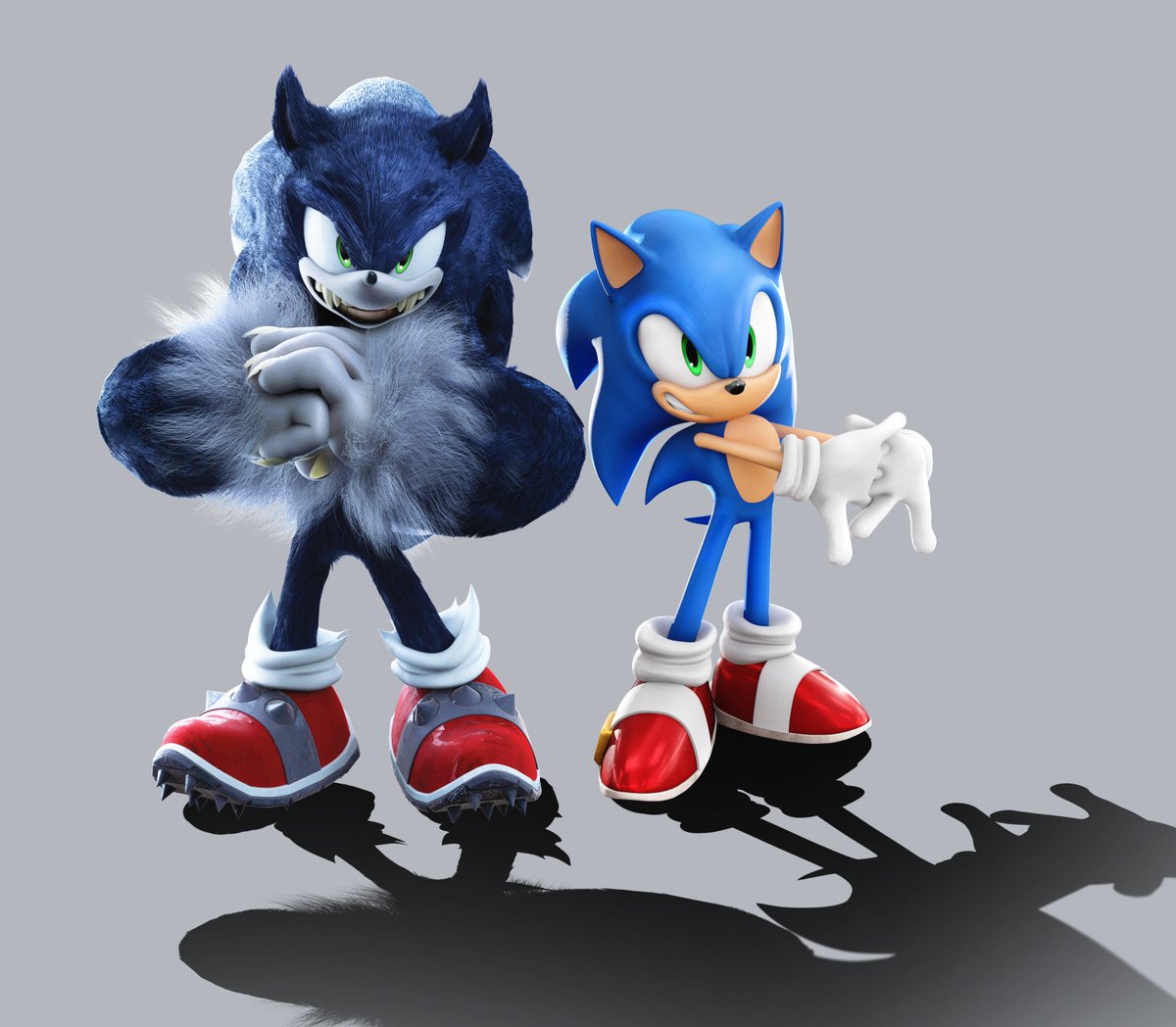 Sonic the Werehog renders Made in May-June (First few versions of the model...