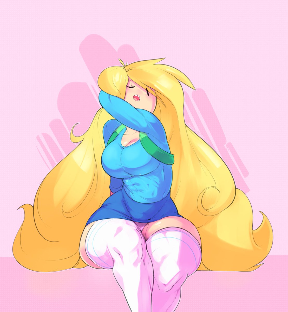 bulumblebee's tweet photo. Gonna be real busy this week, so I feel like uploading old art I'm still happy with! Here's a Fionna a year from: 2018    2019
2020   2021 https://t.co/PhU5zmCC6b