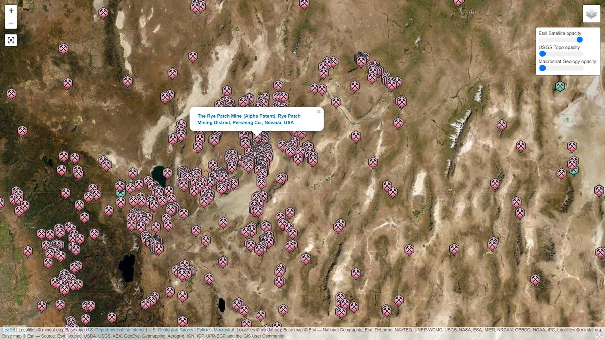PeterNBell's tweet photo. Did you know...

@HistoryNevada 

I had no idea this area north of Reno had so many more MINDAT LOCALITIES than the rest of the state. Each of those "localities" is a mining point of interest.  

https://t.co/duwv4RHjnr https://t.co/HPAAOEzzUD