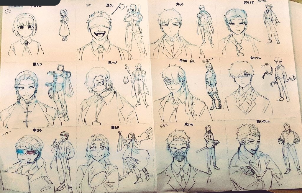 十二支でキャラを作る課題なんですが可愛いので見て下さい 