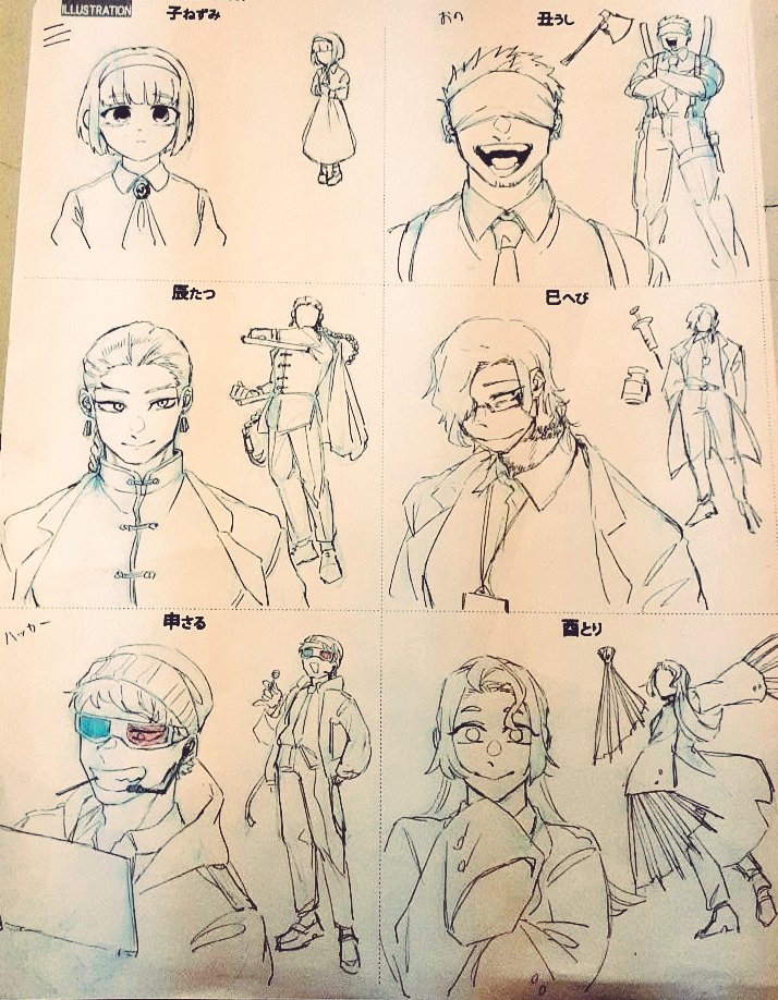 十二支でキャラを作る課題なんですが可愛いので見て下さい 