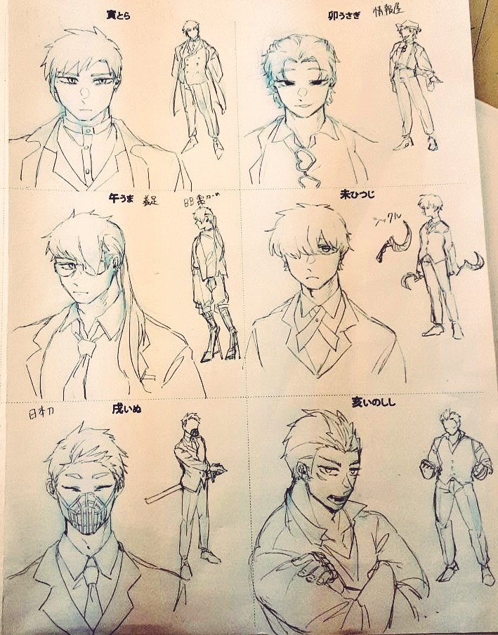 十二支でキャラを作る課題なんですが可愛いので見て下さい 