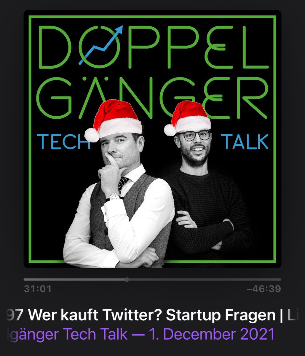 Doppelgaengerio's tweet photo. LAST CHANCE: 21.12.2021 um 21 Uhr: Doppelgänger (remote) Weihnachtsparty. Exklusiv für alle, die bis heute (15.12.21) einen Doppelgänger Screenshot auf Twitter, LinkedIn oder Instagram posten und @doppelgaengerio verlinken.

#DoppelgaengerioXMASparty https://t.co/nD7bgjbMlo