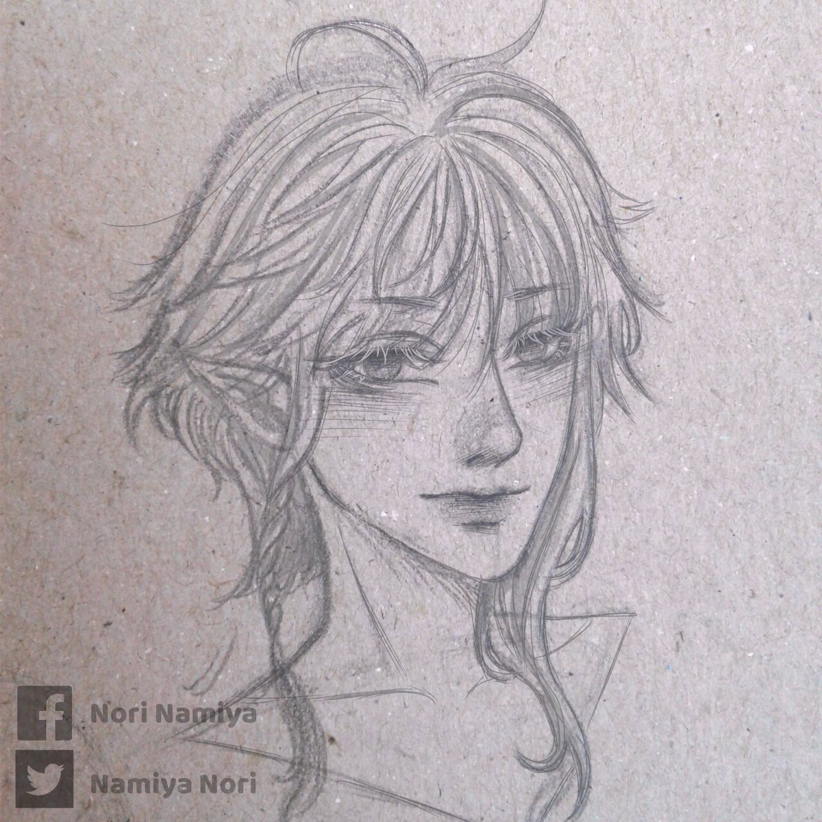 Nori_Namiya's tweet photo. Hi! I'm Nori Namiya. I'm a new mem on Twitter! Nice to meet you!
This is my sketch. Hope you'll like it!
#sketch #artbyme #anime https://t.co/rYavg8wKkx