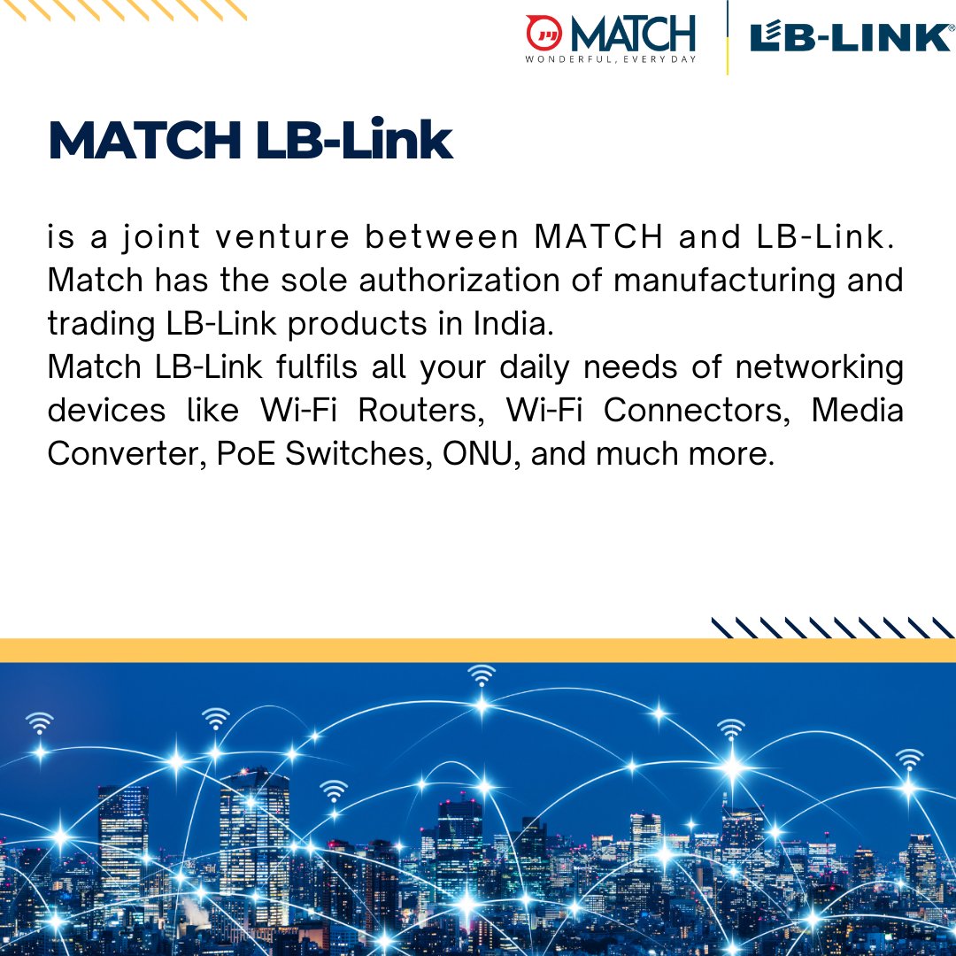 matchlblink's tweet photo. Match LB-Link provides you the best quality networking peripheral at the affordable prices.
Get 3 years manufacturer warranty and Technical support.
Match LB-Link tries to make your Every day, wonderful.
#matchlblink #matchdigi #router #adapter #manufacturer #networkingdevice https://t.co/pYPhoMWmld
