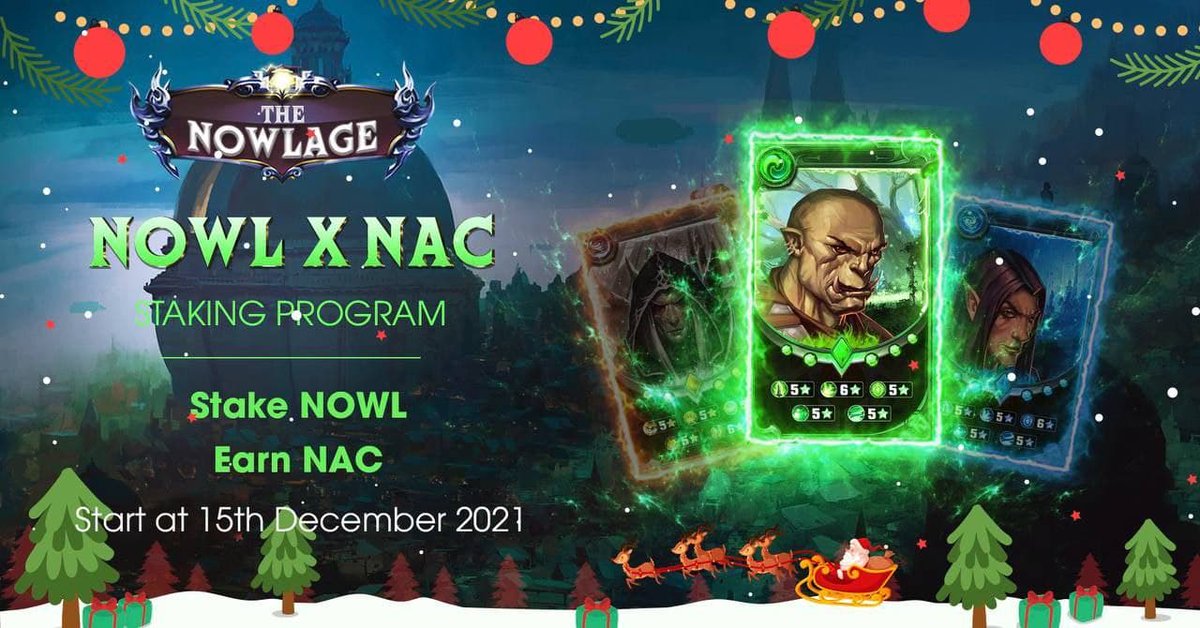 We are delighted to announce the unique "Connect and Stake" program for Nowl Hodlers!
🤔What makes it unique?
- You don't need to transfer NOWL tokens to A Staking pool to earn NAC, just keep the $Nowl token remain in your wallet
Detail here : t.me/nowlfinance/76
<a href="/theNowlAge/">The Nowl Age</a>