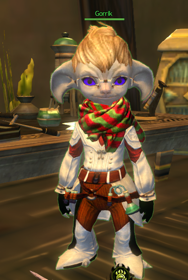 RouxiPanda's tweet photo. Soooooo i saw this on tumblr and had to jump out of bed for it LOOK AT MA BOY HE GOT A CUTE SCARF DFJGDJKNGDFJGNF #gorrik #GW2 #GuildWars2 #gw2asura https://t.co/YSs2GZipEW