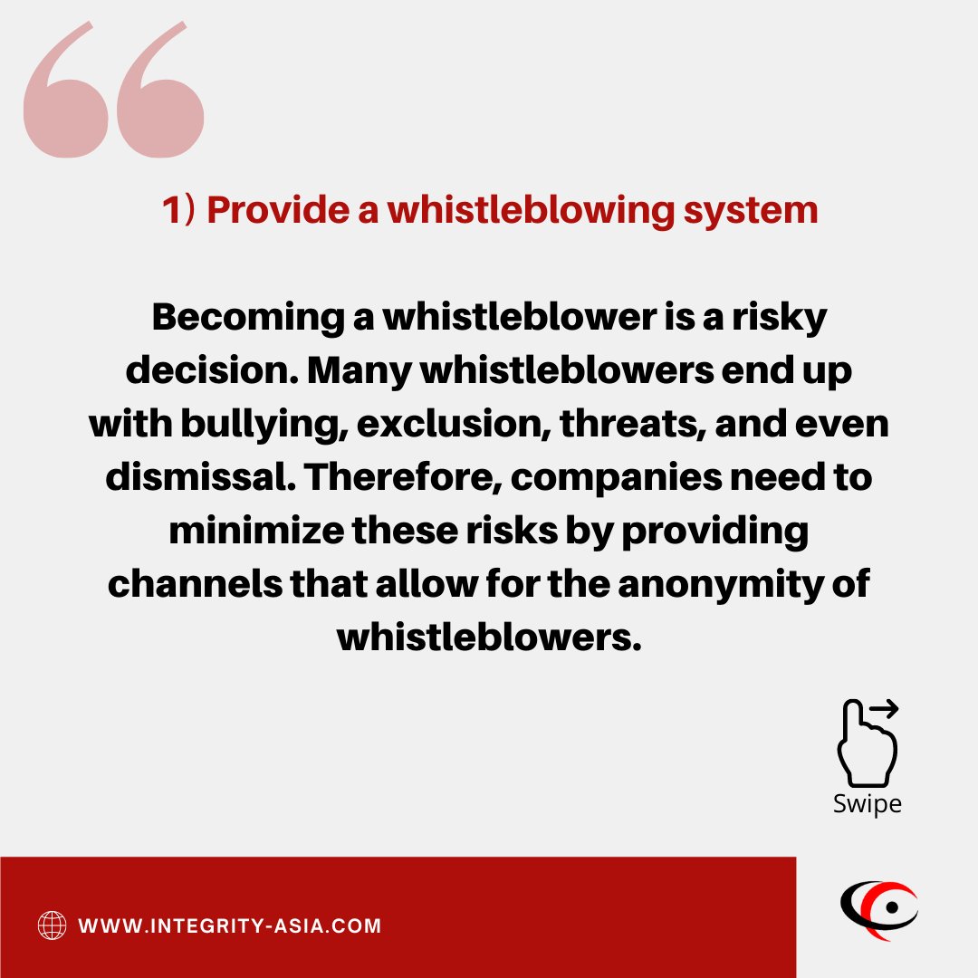 integrity_asia's tweet photo. Fraud Prevention: 3 Ways To Empower Employees As Whistleblowers

#integrityasia https://t.co/bPvxBMZ2WT