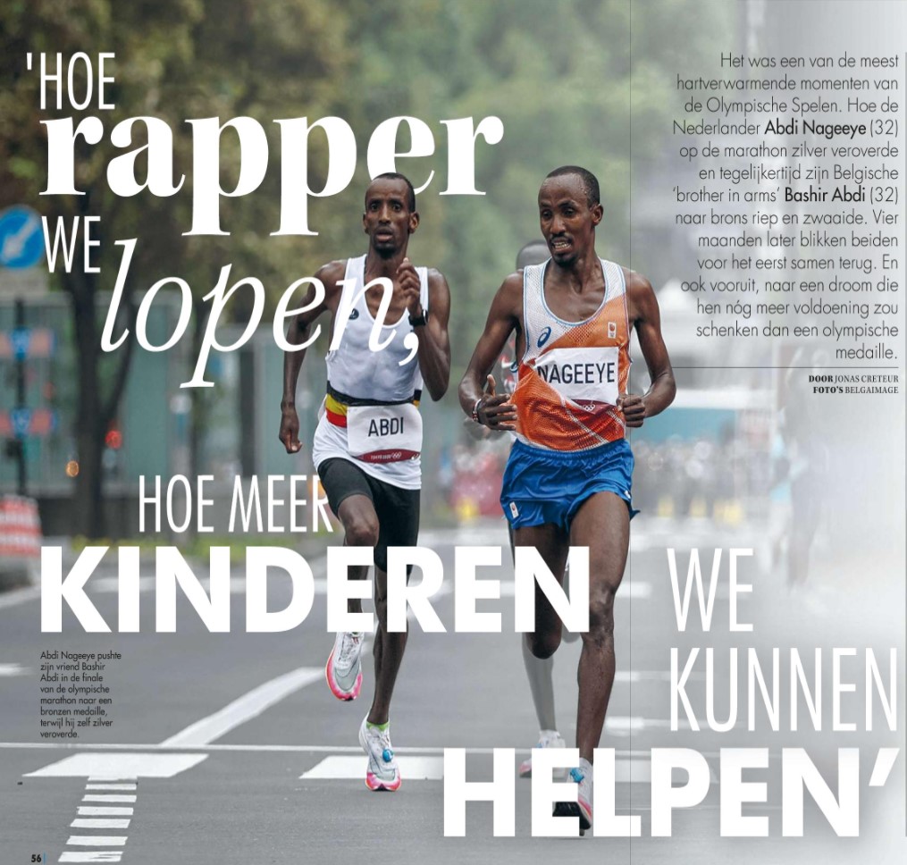 jonas_creteur's tweet photo. 🔙 Hét vriendschapsverhaal v/d Spelen in Tokio: 
@ANageeye &amp; @BashirAbdi7 in de olympische marathon.

👉 In @SportVoetbal deze week: mijn dubbelinterview met beide inspirerende atleten, die voor het eerst sámen terugblikken. En ook vooruit, naar een nóg grotere droom. https://t.co/FpQqLEgZSD