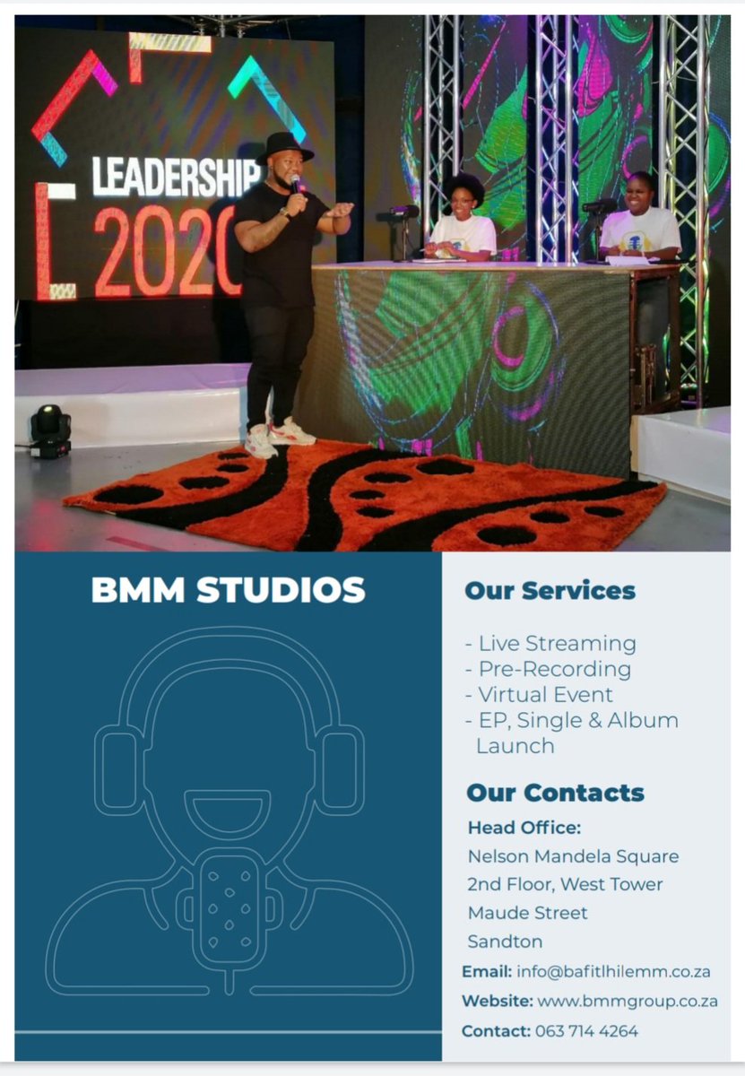 Iskhwama's tweet photo. @Bmmstudios1 has great studio set up options for your TV Show. 

Hit us up to make your booking NOW!!

Info@bafitlhilemm.co.za 
011 881 5509 

#CyrilRamaphosa https://t.co/Tc7pYo1wZb
