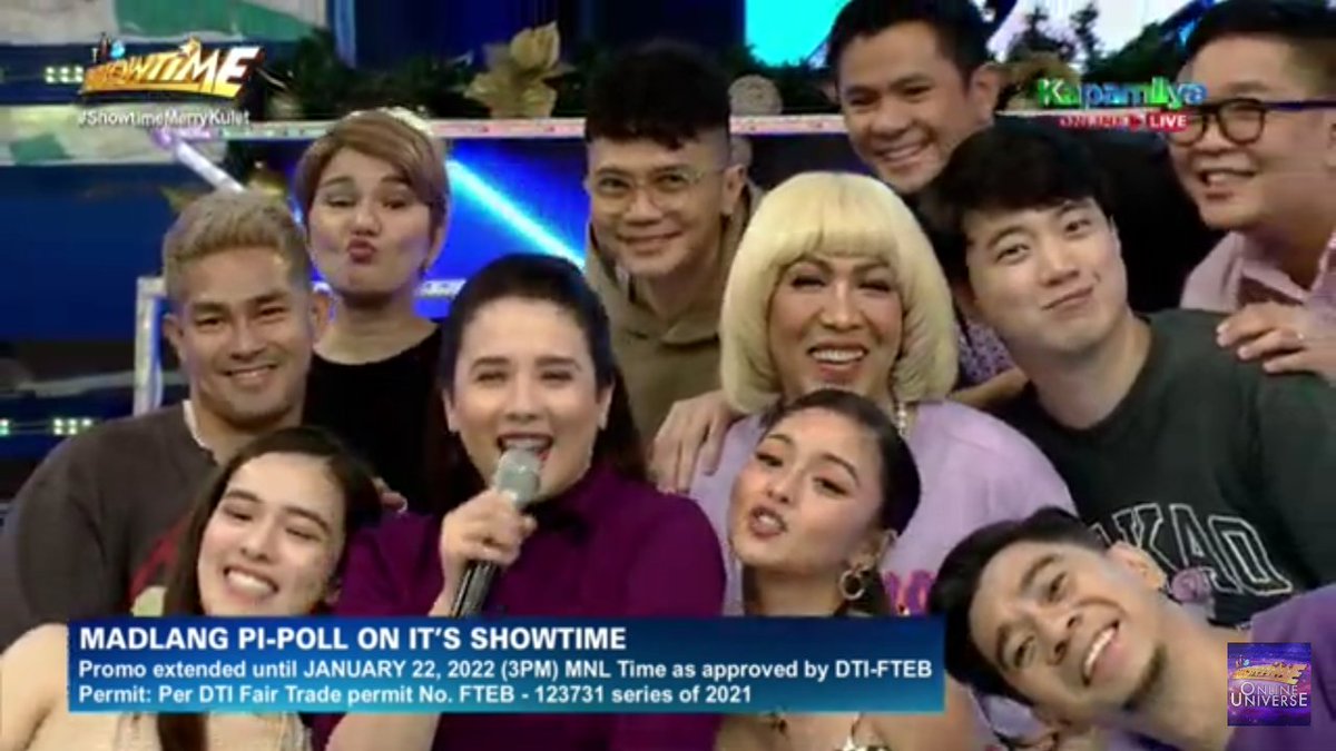 juarezajanna01's tweet photo. #FAMILY 💋💋💋💋❤❤❤❤❤❤
@vicegandako #IonPerez @VhongX44 @prinsesachinita @anakarylle @ryanbang @jugsjugsjugs @teddspotting @jackiegirlg @ogiealcasid #TyangAmy

#ShowtimeMerryKulet https://t.co/lUOTNNFTba