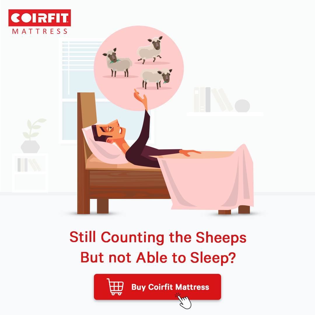 coirfit's tweet photo. Counting sheep won't work.. you need a real mattress that can put your body and mind in a state of comfort.
https://t.co/BJYlyNm3Qc
⠀
#Coirfit #CoirfitMattress #BestSleepEver #Sleep #SleepSolutions #Comfort #ComfortableMattress #SleepMeme #memes #SleepMemes #Memeoftheday https://t.co/MjJMAce5nA