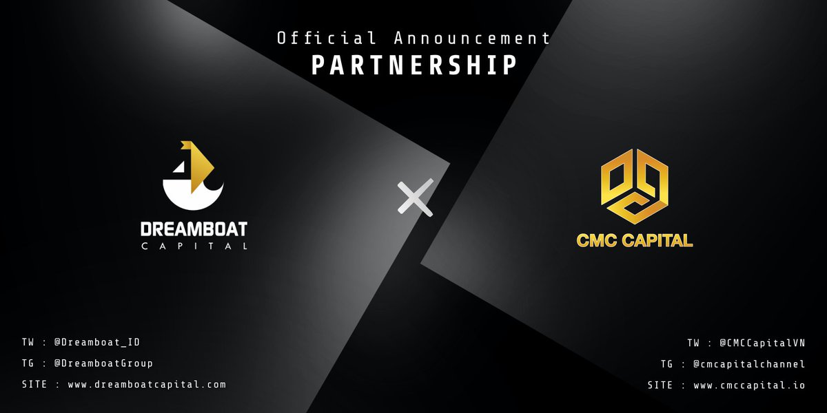 Dreamboat_id's tweet photo. 🤝 PARTNERSHIP ANNOUNCEMENT🤝

We are so happy to announce our strategic partnership with @CMCCapitalVN. 

They incubate, advise, fund &amp; support blockchain projects towards sustainable success. 

We are going to delivering daily insights to the wider crypto community in Asia 🚀 https://t.co/tCBbjxNROW