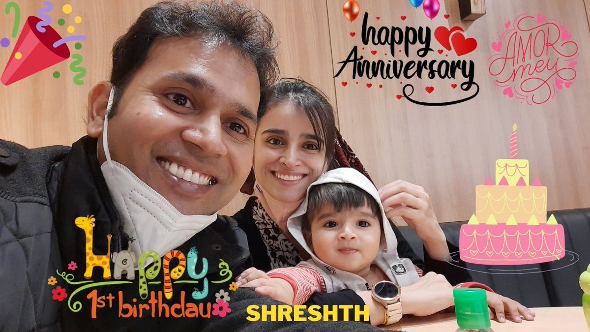 nikchess's tweet photo. #Doublecelebration Happy #anniversary mi amor😍 @Angychess5 &amp; #HappyBirthday mi bebe #Shreshth https://t.co/LdUz8OEscl
