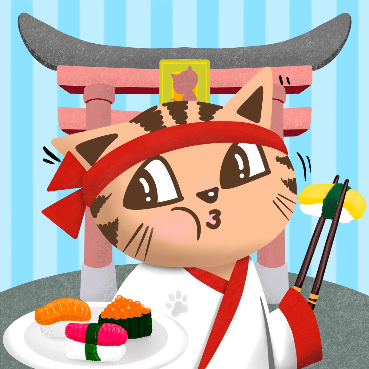 CatcationNft's tweet photo. 👀The First Sneak Peek Is OUT!

Wain is having a sushi picnic under Fushimi Inari Shrine, anybody wanna join?

#CATCATION #NFTs #CatcationNFT #Catizen #CatNFT #CatCommunity #Metaverse #Art #Artwork #GenerativeArt #Blockchain #Ethereum #Love #Cute #Travel #Fun #Generative #hodl https://t.co/jaPGtq0sSS