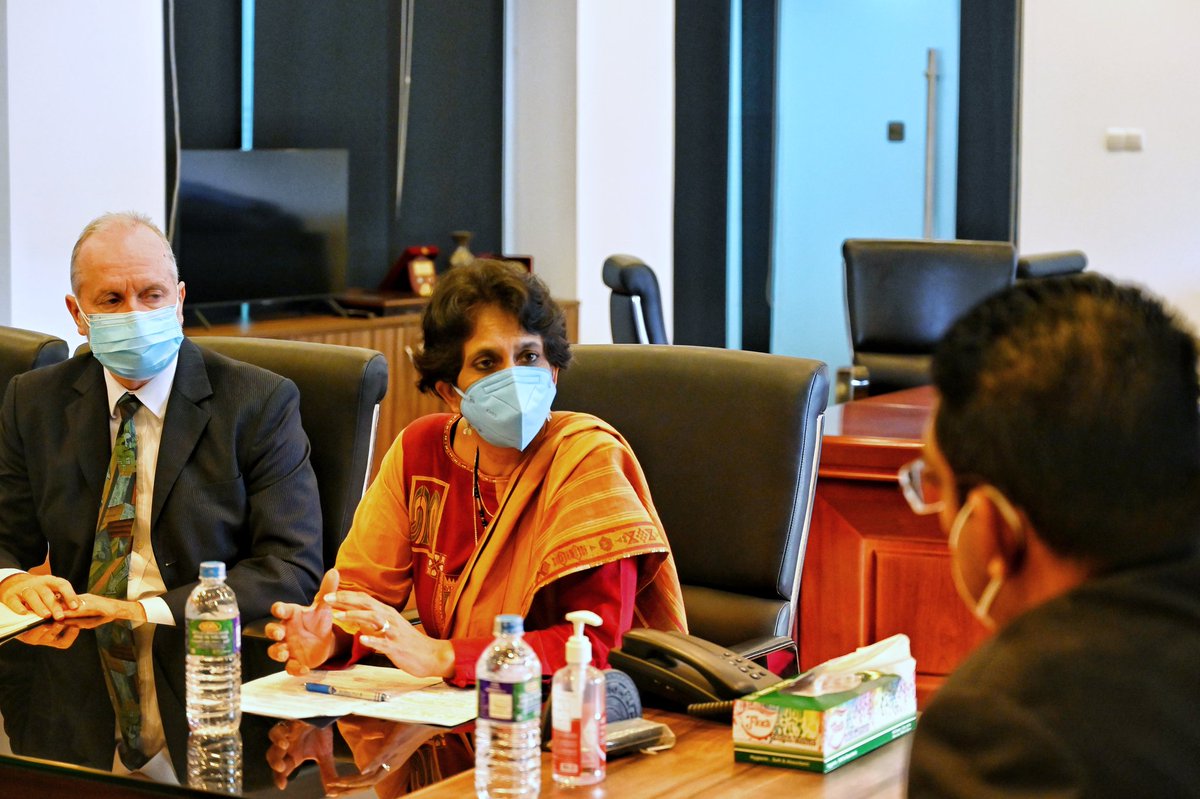 At the meeting w/ Hon. Minister Ali Sabry &amp; Sec Mr. Priyantha Mayadunne of <a href="/MOJSriLanka/">Ministry of Justice Sri Lanka</a>, reinforced <a href="/UNDP/">UN Development</a>'s support to #SriLanka via its flagship #SDG16 portfolio towards more inclusive #A2J, law reform agendas, including executive &amp; judicial branches.