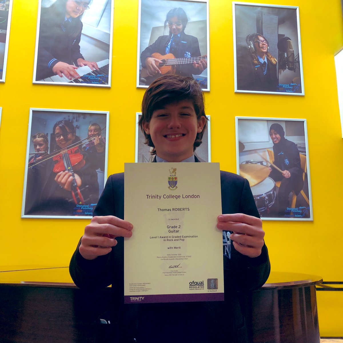 morpethmusic's tweet photo. Congratulations Thomas on passing your #trinityrockandpop #guitar #exam @MorpethSch https://t.co/pZG0LZTcWJ