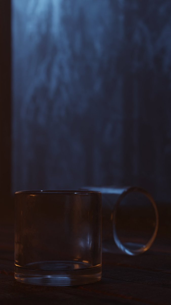 beardphobia's tweet image. I try to learn something new in #blender everyday, and yesterday I tried making this scene, going for somewhat of a photorealistic feel. A very fun process using nodes and glass material, trying different lights etc.