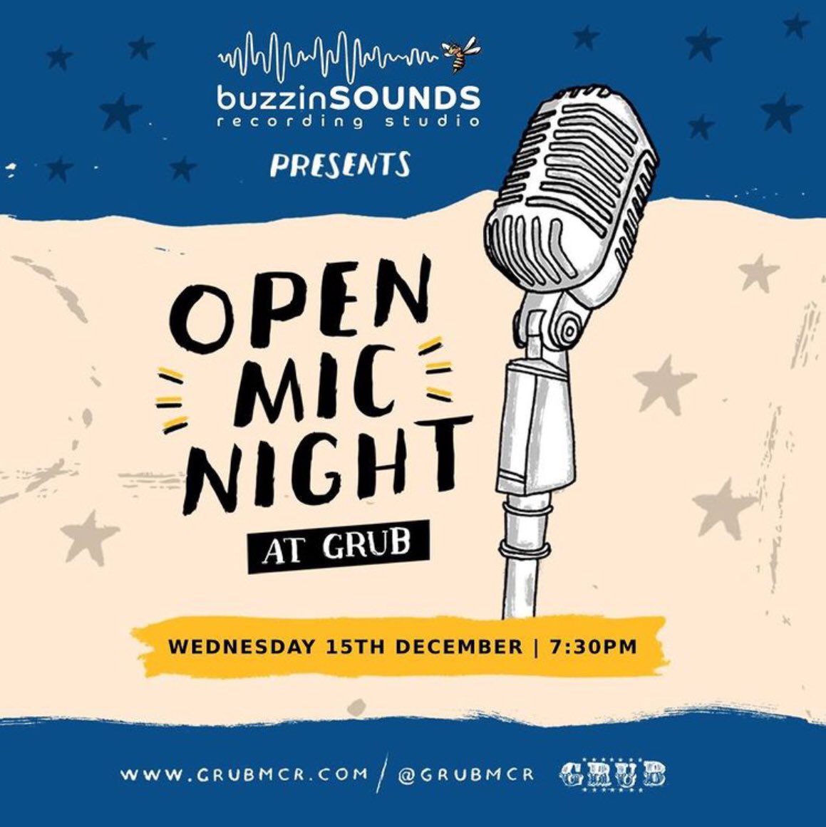 TONIGHT!
Come and enjoy some tunes! 🎶
With grub from <a href="/ArchchiS/">archchis</a> 
Courtesy of the awesome @BuzzinSounds 🥰