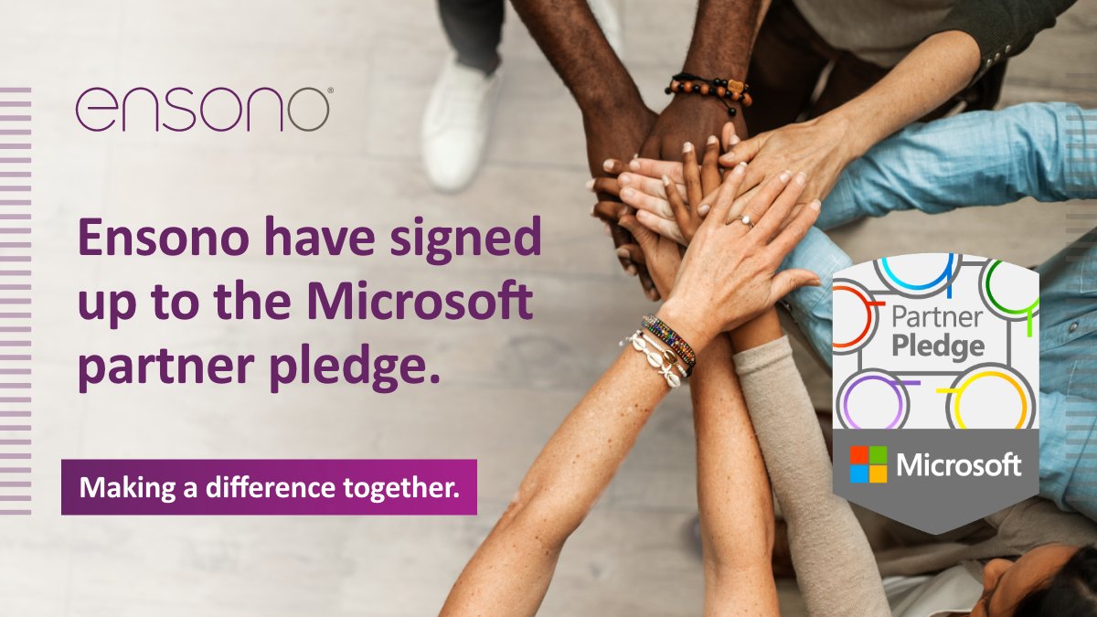 EnsonoIT's tweet photo. We’re committed to helping our clients, the communities we work in, and the world by doing our part to positively impact others in several areas: #sustainability, D&amp;I, and more. We are pleased to join the #MicrosoftPartnerPledge as we achieve more! https://t.co/lcWoUDRBTF https://t.co/zCYywrBs8Z