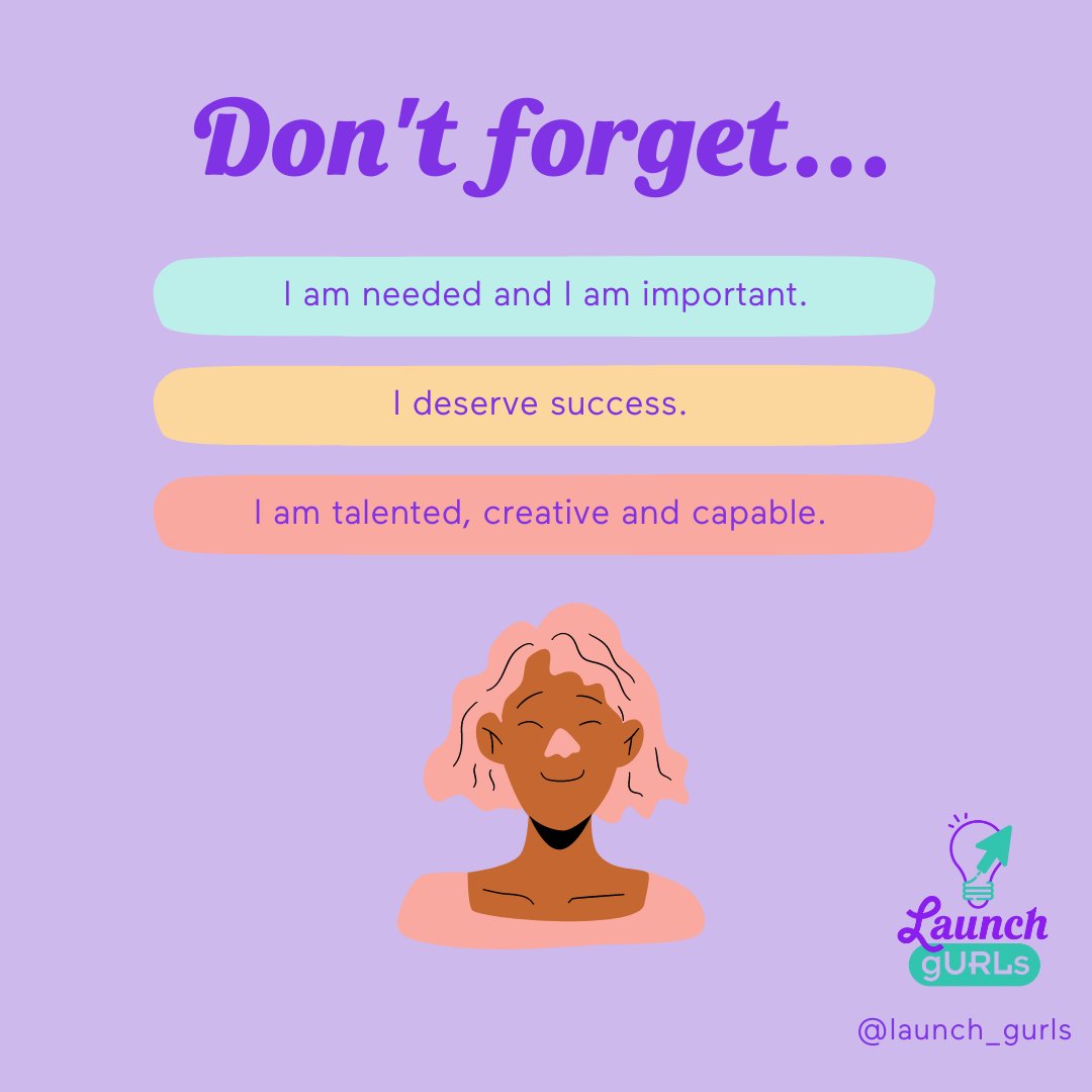 Launch__Girls's tweet photo. If you're on your way to becoming a Girl Boss and are looking for extra support, then you've come to the right place. Read these affirmations out loud to yourself. Hearing these affirmations is the best way to boost your confidence and do the things you've been dreaming about. https://t.co/xov6k5Q1wy